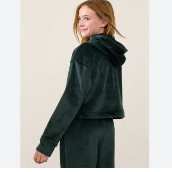 Athleta Other - ATHLETA GIRL Cozy Rib Hoodie Dark Green Size XL / 14